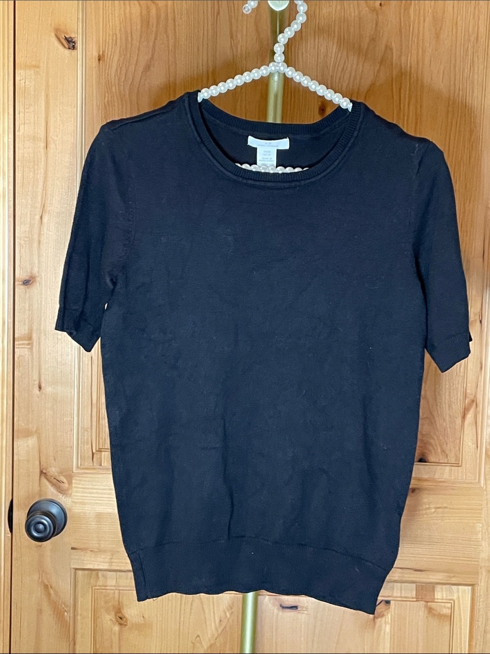 H&M  Black Knit Top. Super Soft Size XS